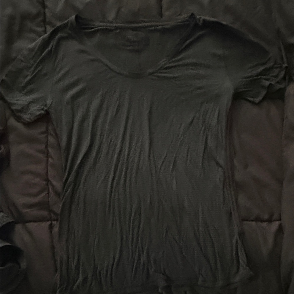 LuLu Lemon Women’s Black Short-Sleeve Scoop Neck Top